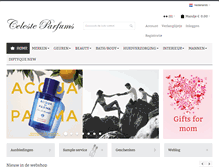 Tablet Screenshot of celeste-parfums.nl